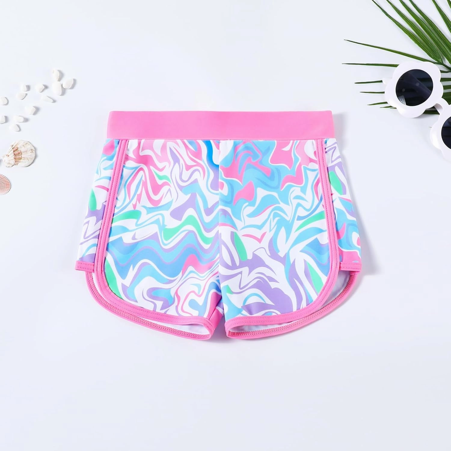 Toddler Girls Long Sleeve Swimsuits Girl Swimwear Little Girls Swimsuits 2 Pieces Toddler Rash Guard Swimsuit Print