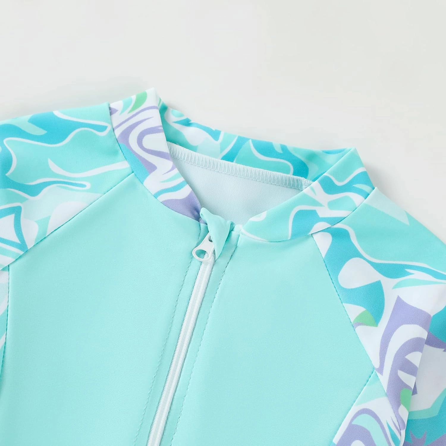 Toddler Girls Long Sleeve Swimsuits Girl Swimwear Little Girls Swimsuits 2 Pieces Toddler Rash Guard Swimsuit Print