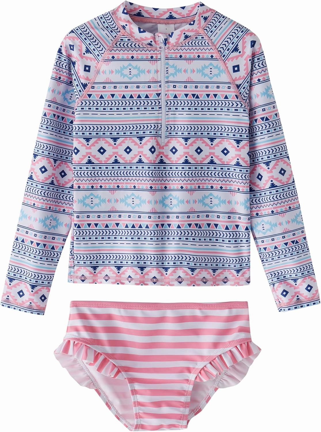 Toddler Girls Swimsuit Rash Guard Sets 2-Piece Bathing Suits UPF 50  Summer Kids Swimwear 2-7T