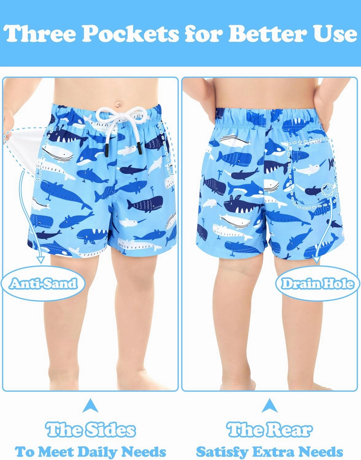 Toddler Swim Trunks Quick Dry Toddler Bathing Suits for Boys Swim Shorts Baby Swimsuit Boys Board Shorts Kids Swimwear