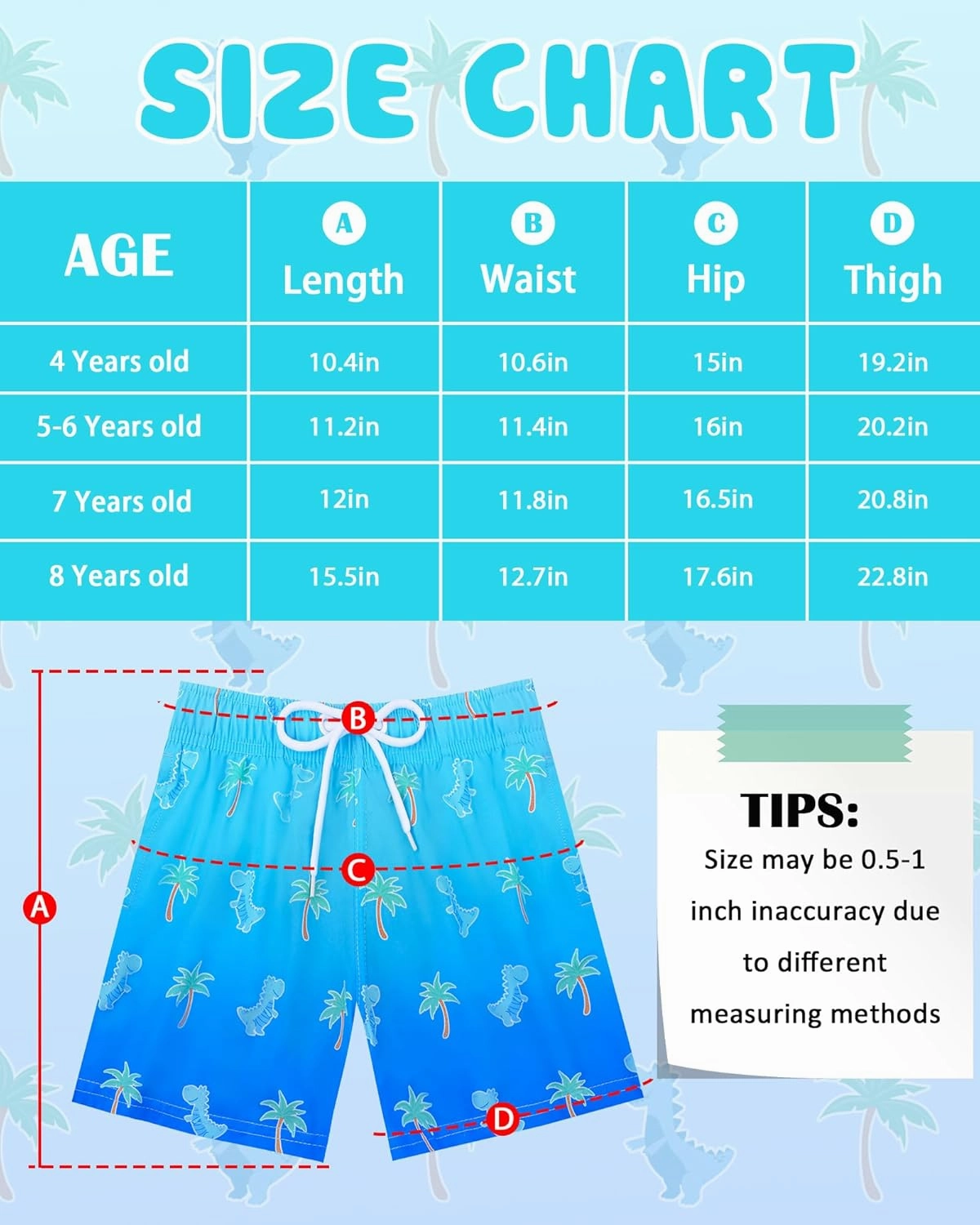 Toddler Swim Trunks with Compression Liner Quick Dry Toddler Bathing Suits Boys Swim Shorts Swimsuit Kids Swimwear