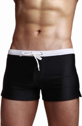 TONLEN Mens Swimwear Short Swim Trunks with Zipper Pocket
