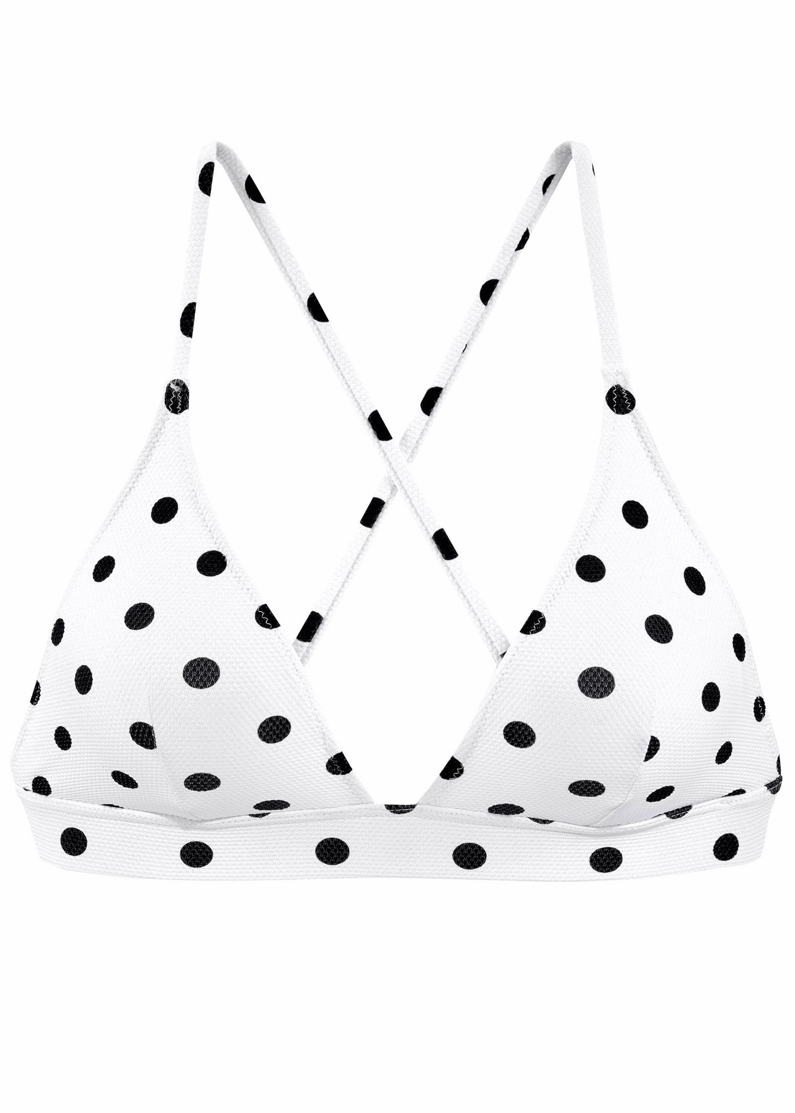 Triangle Dot Bikini Top - Classic Dots