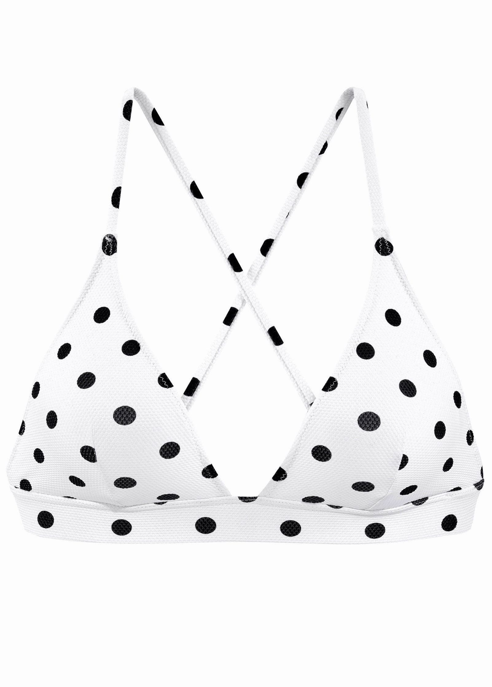 Triangle Dot Bikini Top - Classic Dots