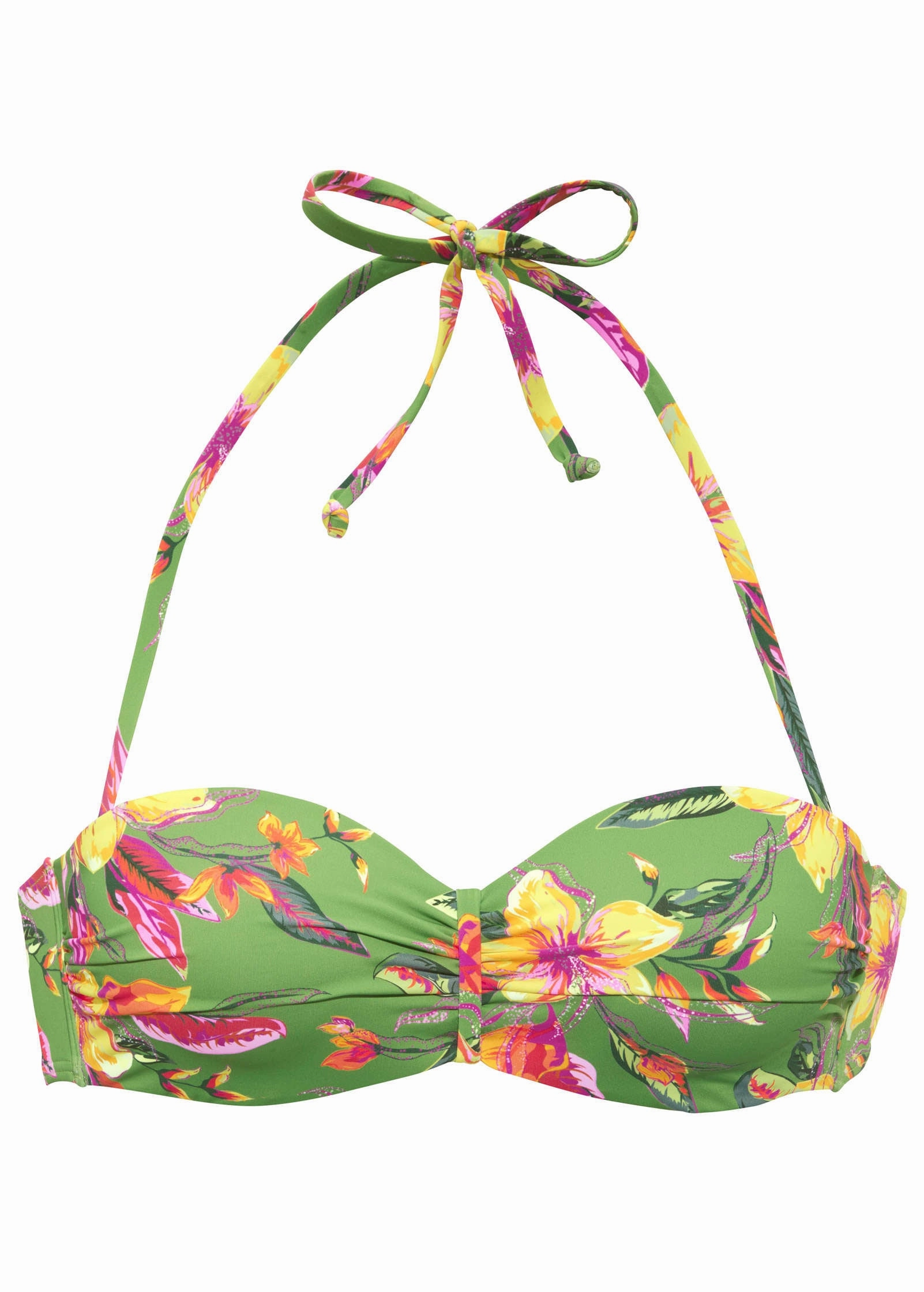 Tropic Green Bandeau Top - Green Multi