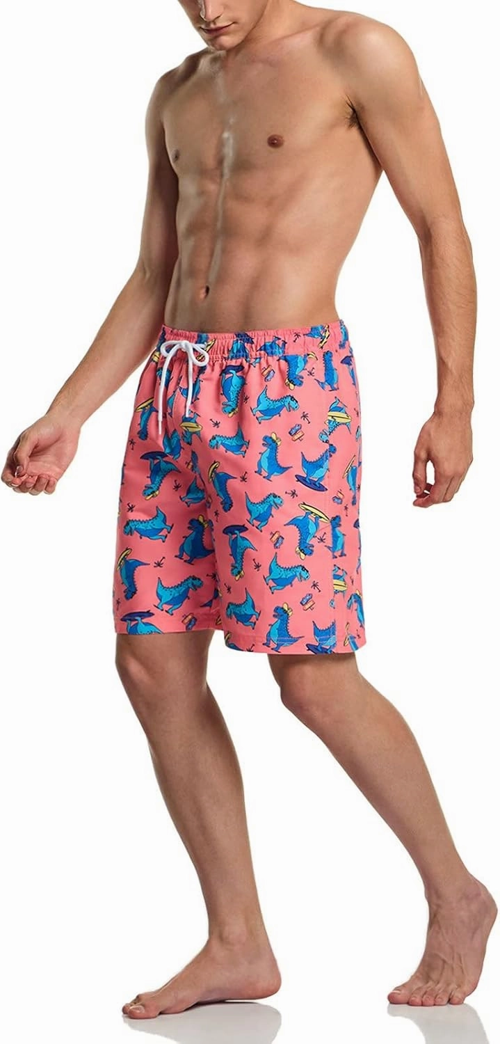 TSLA Men's Swim Trunks, Quick Dry Beach Swimming Board Shorts, Bathing Suits with Inner Mesh Lining and Pockets