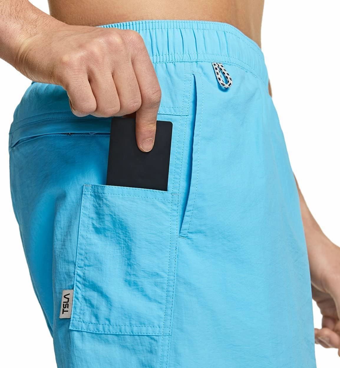 TSLA Men's Swim Trunks, Quick Dry Beach Swimming Board Shorts, Bathing Suits with Inner Mesh Lining and Pockets