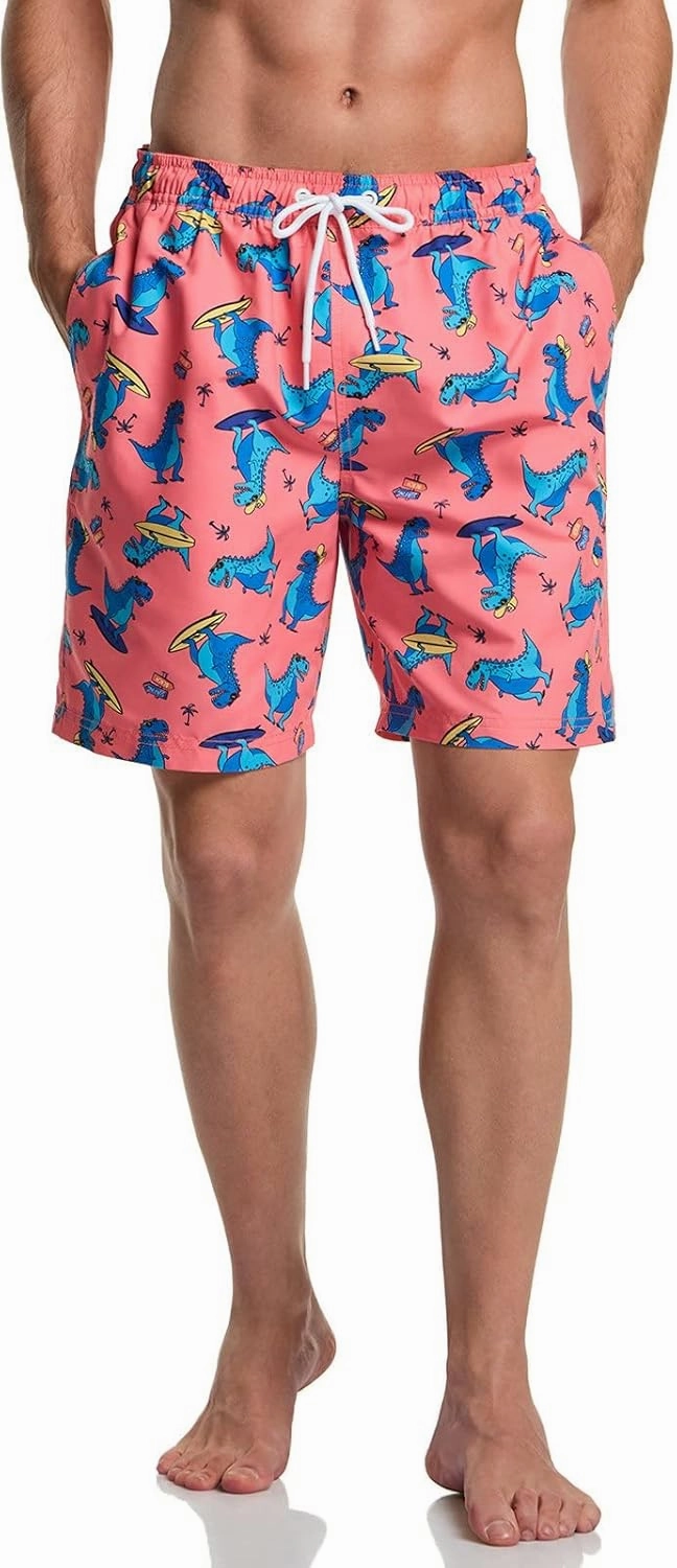 TSLA Men's Swim Trunks, Quick Dry Beach Swimming Board Shorts, Bathing Suits with Inner Mesh Lining and Pockets