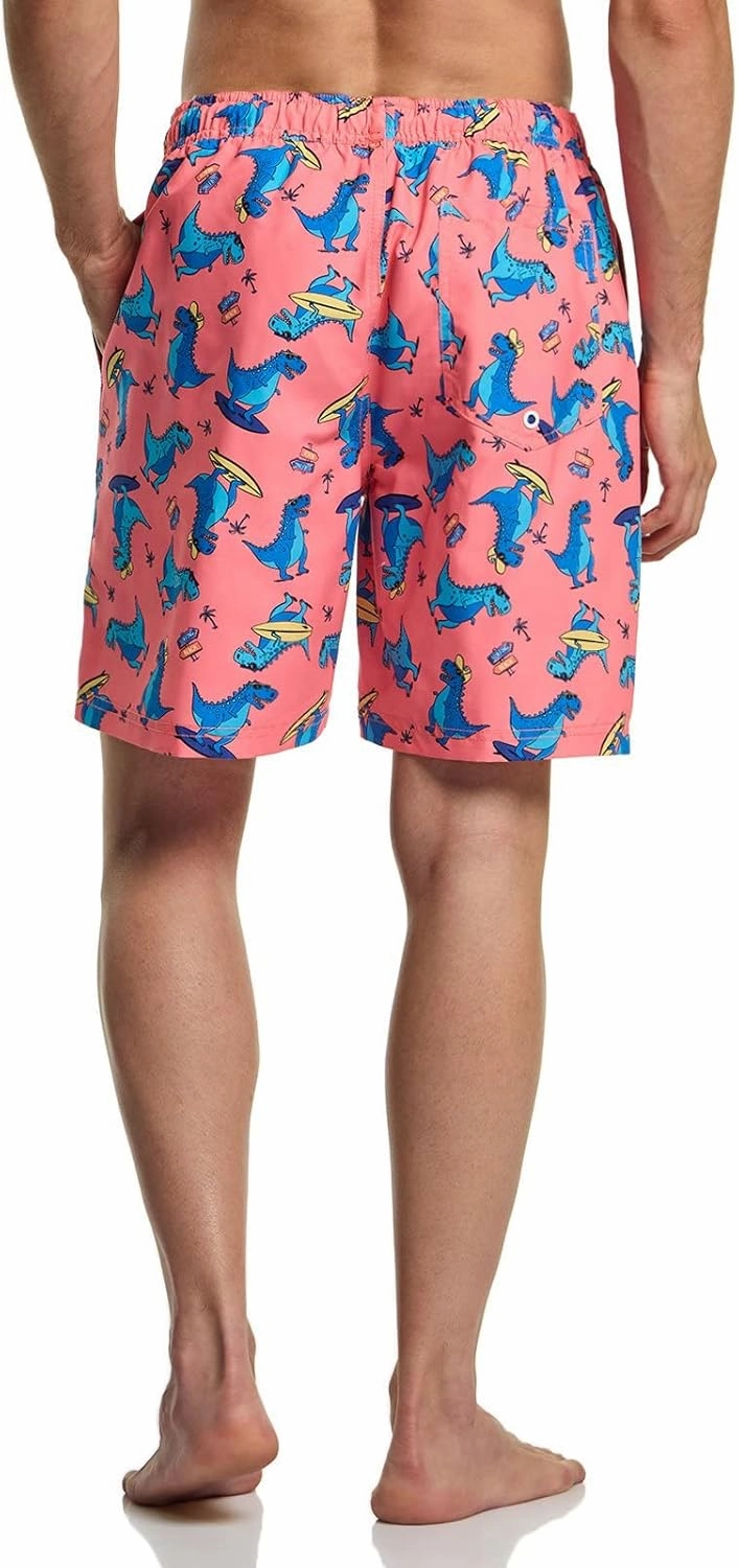 TSLA Men's Swim Trunks, Quick Dry Beach Swimming Board Shorts, Bathing Suits with Inner Mesh Lining and Pockets