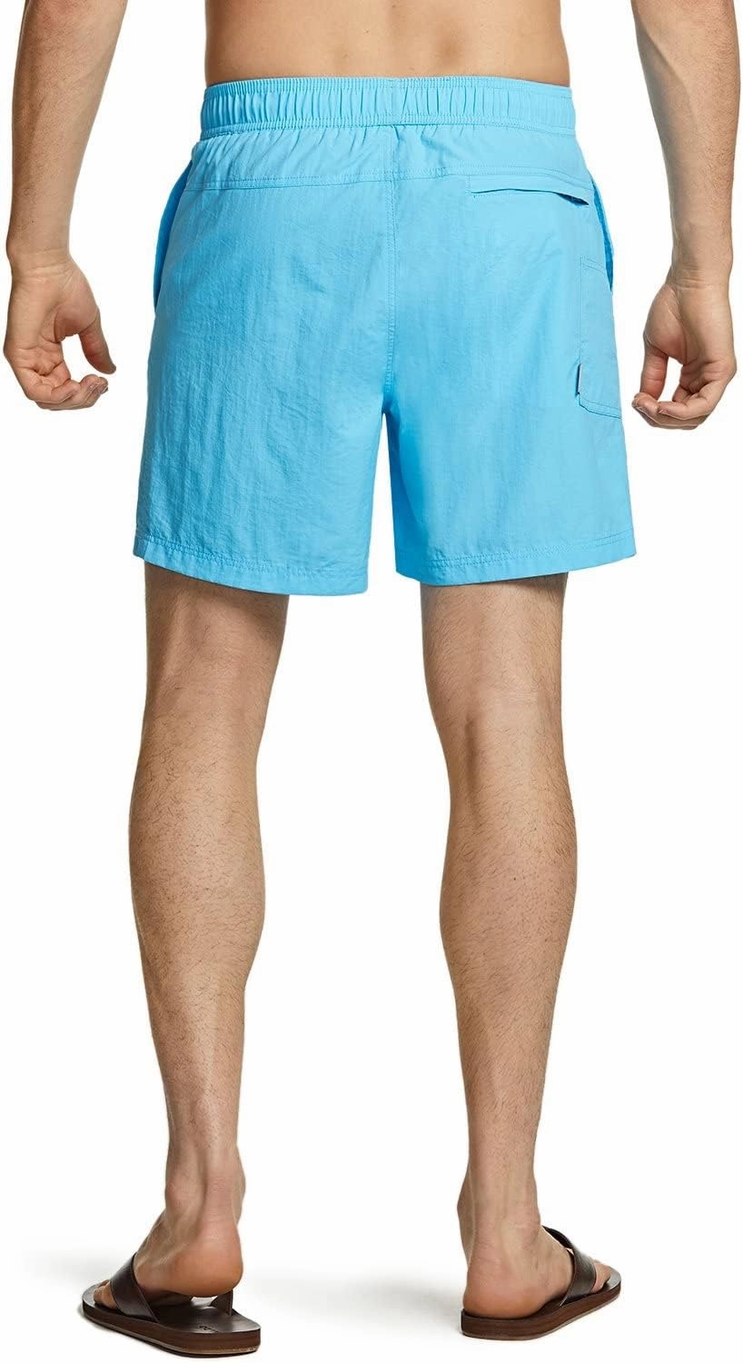 TSLA Men's Swim Trunks, Quick Dry Beach Swimming Board Shorts, Bathing Suits with Inner Mesh Lining and Pockets
