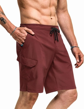 TSLA Men's Swim Trunks, Quick Dry Swimming Beach Board Shorts, Lightweight Swimwear Bathing Suits with Pockets
