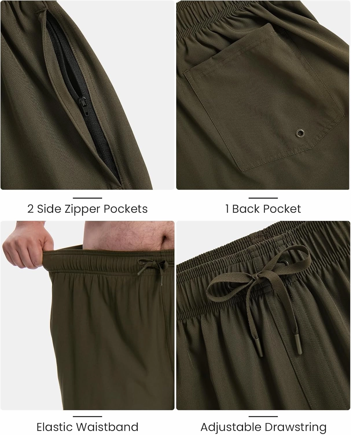 TTZ Mens Big and Tall Swim Trunks (2X-6X)