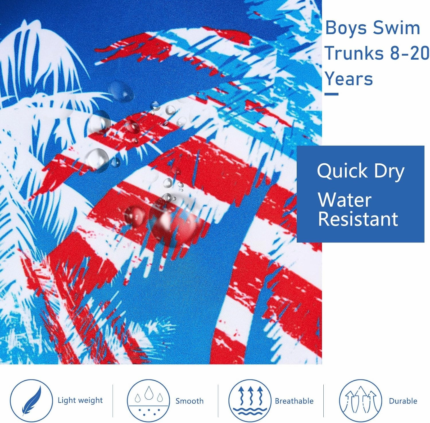 TUONROAD Boys Swim Trunks with Compression Liner Quick Dry Board Shorts with Boxer Brief Lined Bathing Suit 8-20 Years