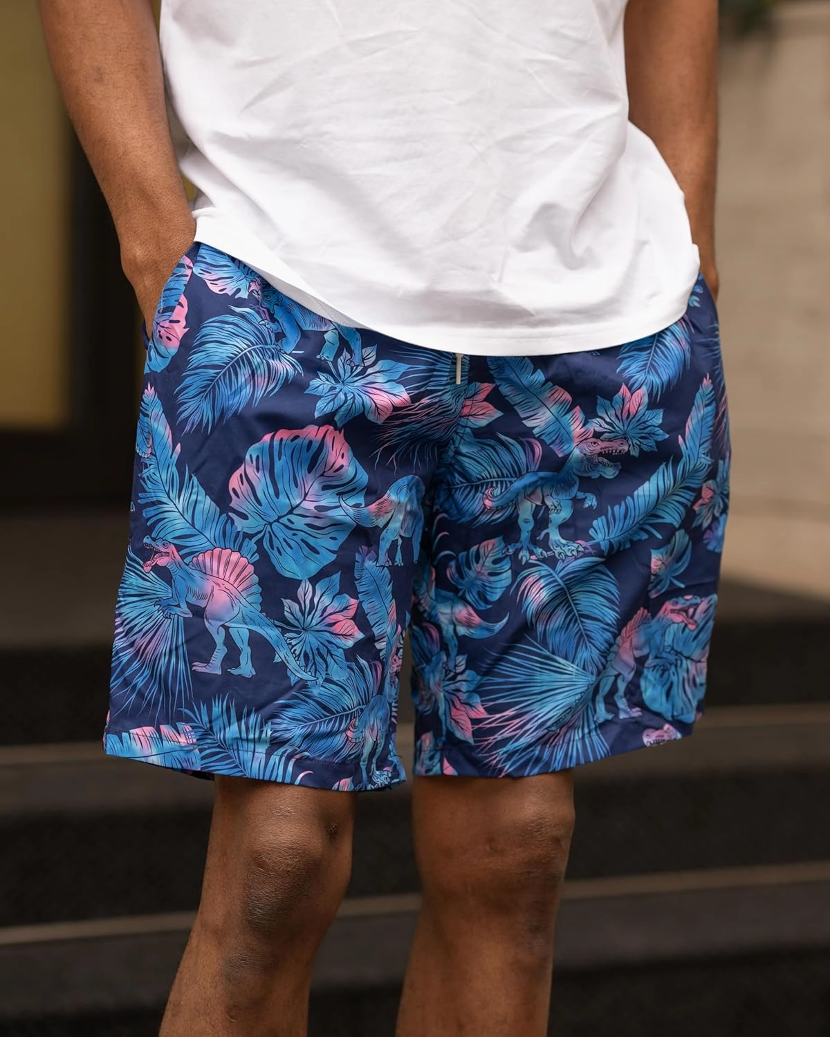 TUONROAD Mens Swim Trunks with Compression Liner 2 in 1 Board Shorts 9 Inch Quick Dry Swimming Trunks with Pockets