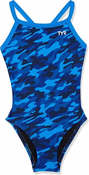 TYR Girls' Durafast Elite Diamondfit Swimsuit