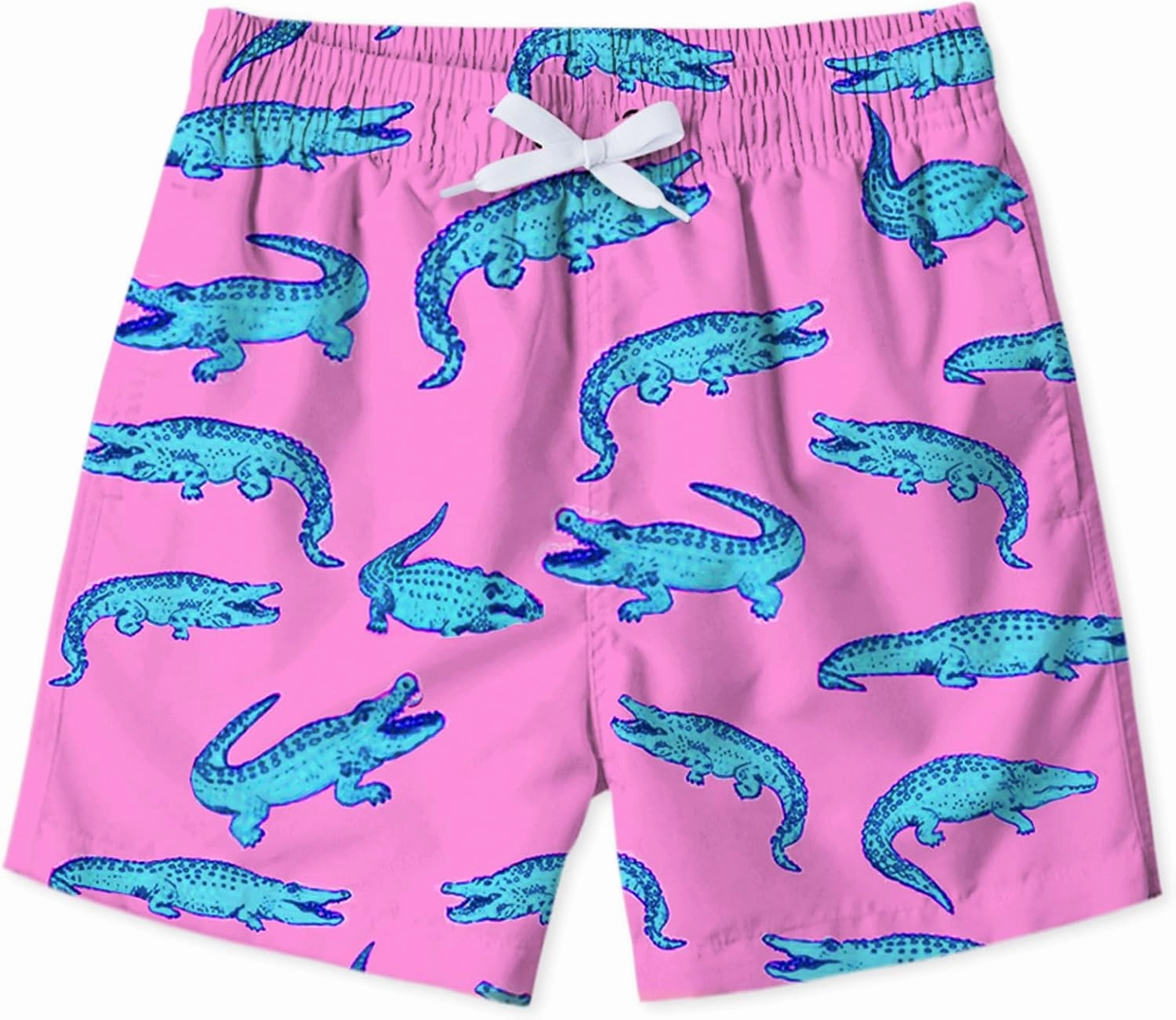 uideazone Boys Swim Trunks 3D Funny Print Surfing Board Shorts Quick Dry UPF 50  Swimsuit Beachwear with Mesh Lining 2-12T