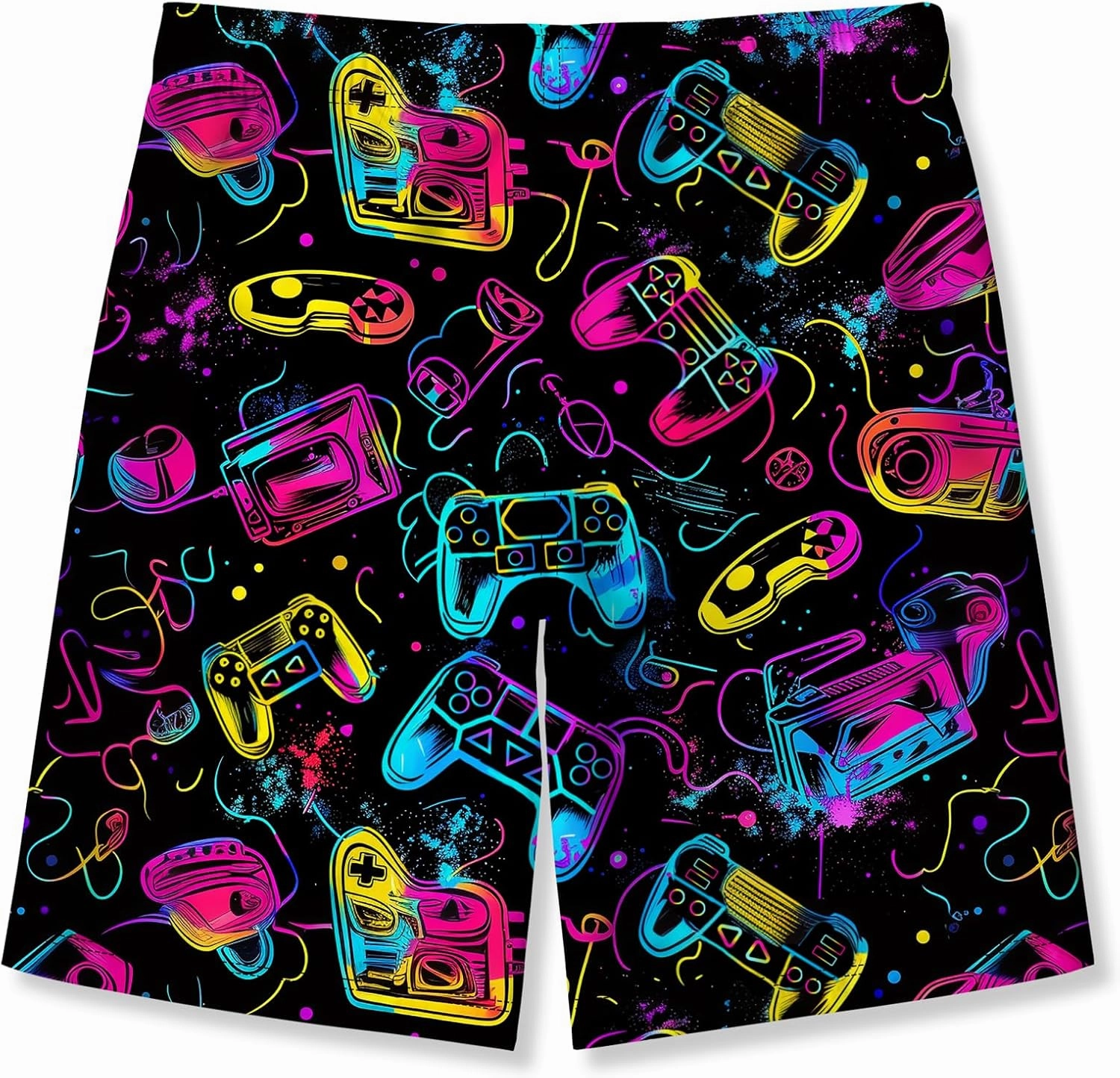 uideazone Boys Teens Swim Trunks Quick Dry Waterproof Surfing Board Shorts Drawstring Elastic Waist with Mesh Lining 5-14T