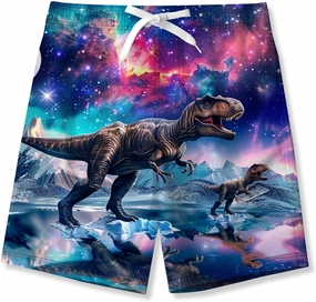 uideazone Boys Teens Swim Trunks Quick Dry Waterproof Surfing Board Shorts Drawstring Elastic Waist with Mesh Lining 5-14T