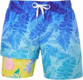 uideazone Mens Swim Trunks with Compression Liner Swimming Shorts 7 Inch Inseam Waterproof Quick Dry Beach Sport Shorts M-XXL