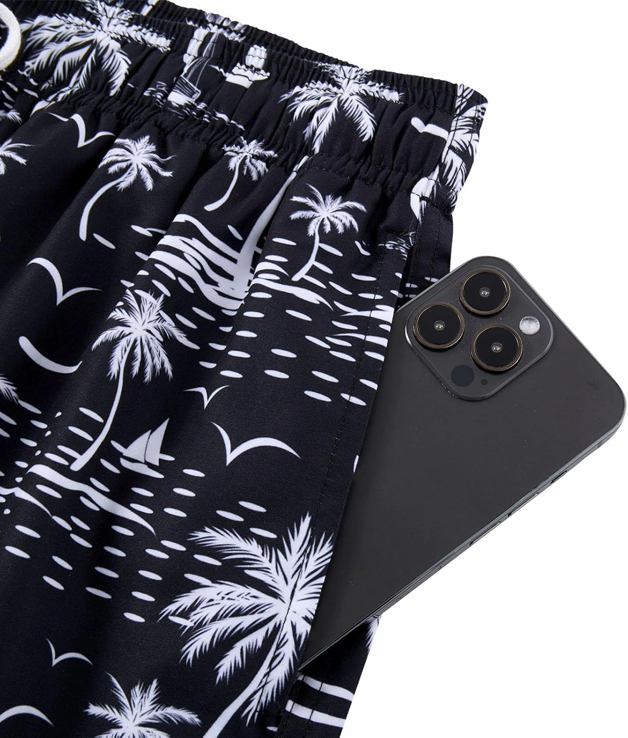 uideazone Mens Swim Trunks with Compression Liner Swimming Shorts 7 Inch Inseam Waterproof Quick Dry Beach Sport Shorts M-XXL
