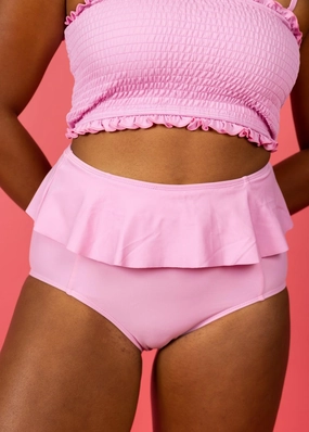 Ultimate Pink | Peplum Bottoms