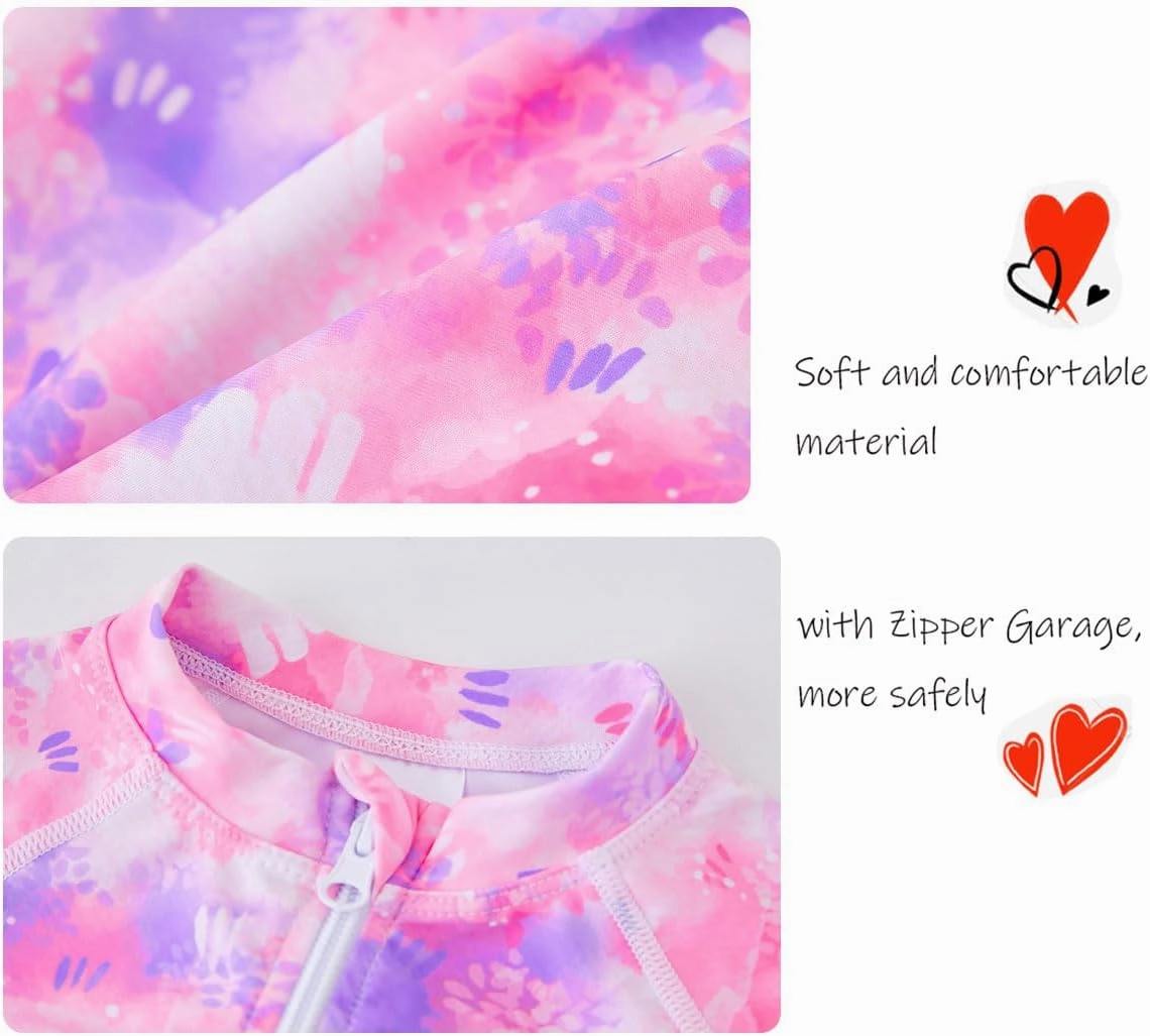 UMELOK Baby Girl Swimsuit Infant Rash Guard Swimwear UPF 50  Sun Protection Bathing Suit