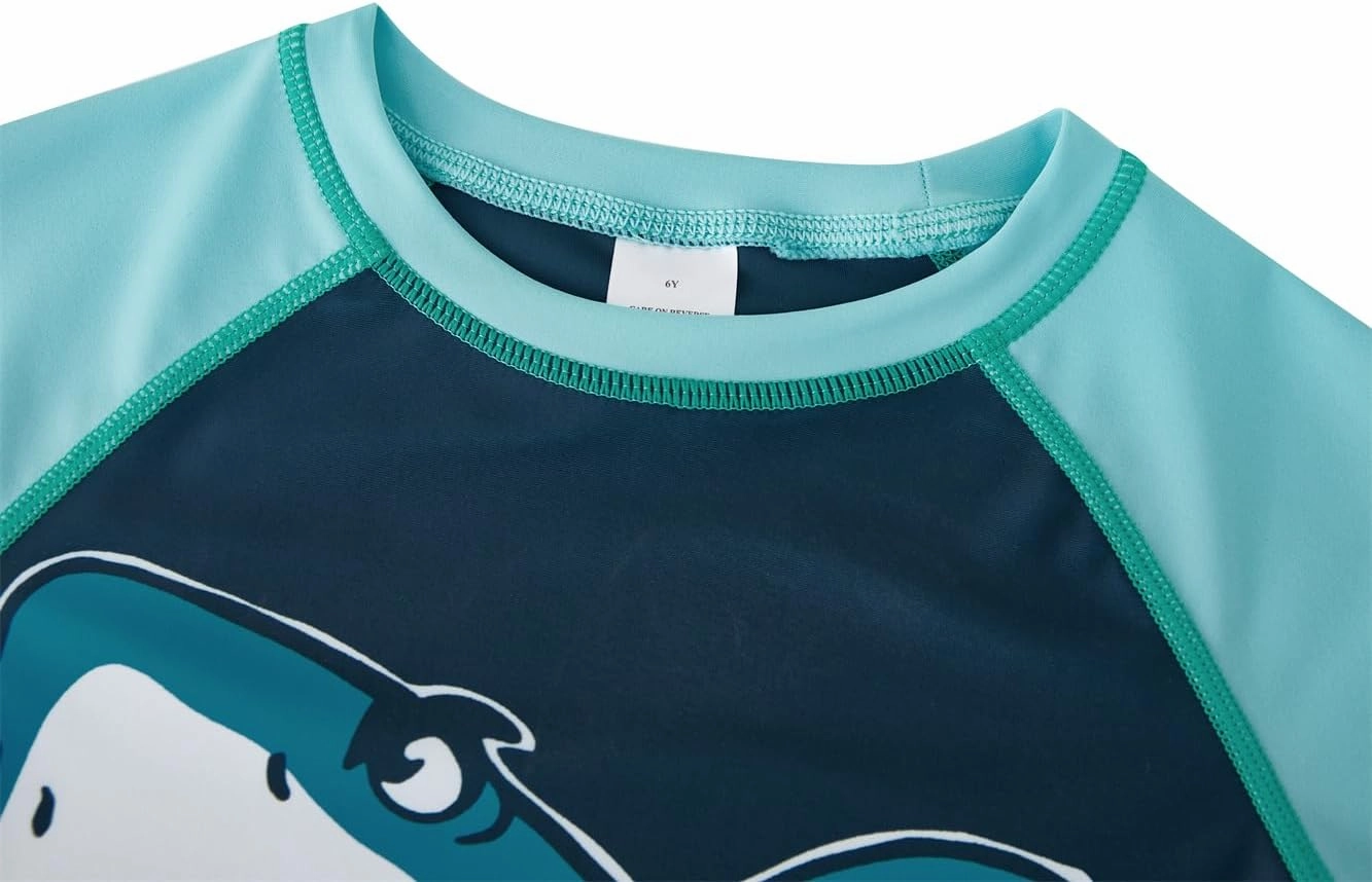 UMELOK Boys' Rash Guard Swim Set
