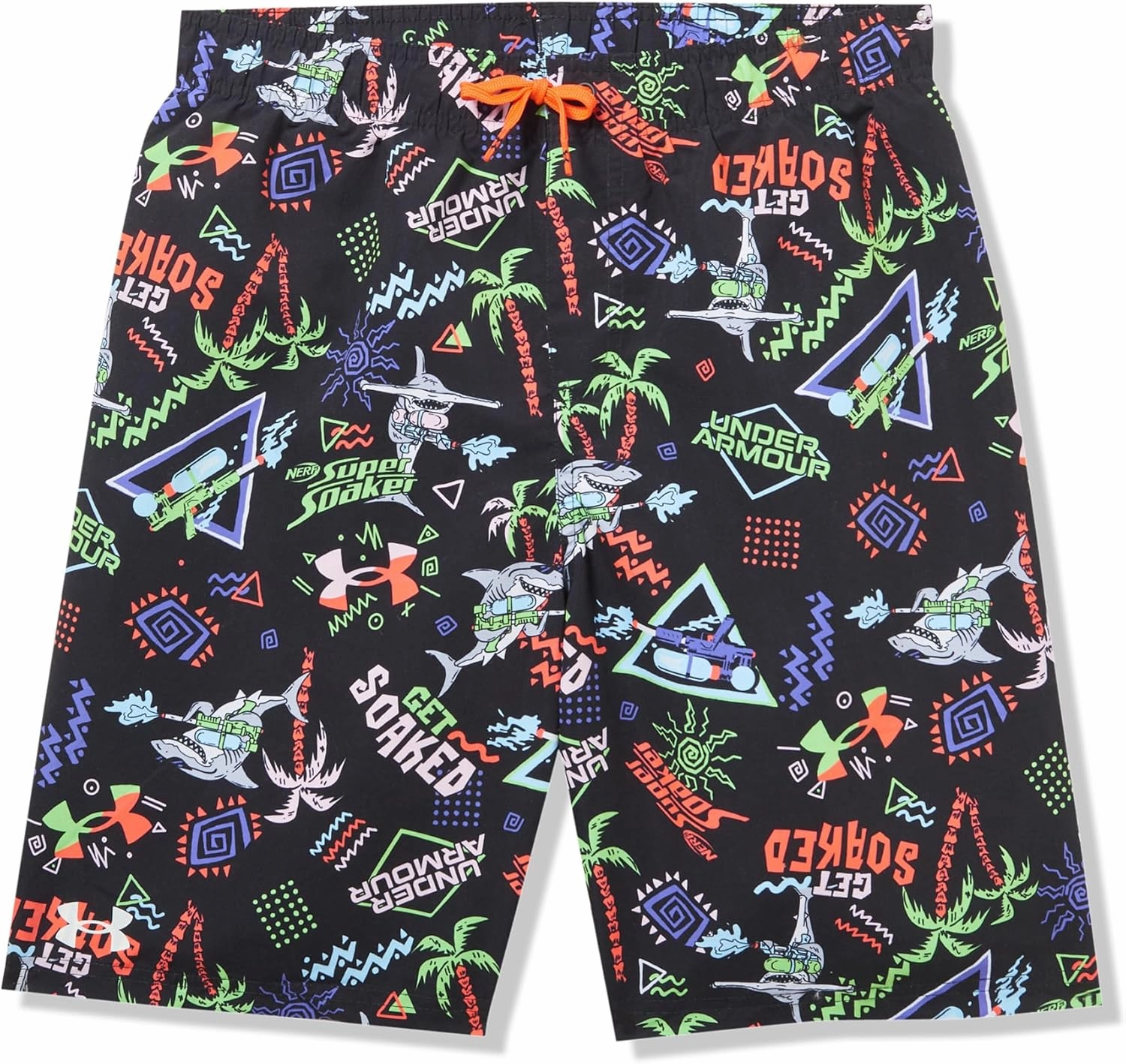Under Armour Boys Compression Lined Volley, Swim Trunks, Shorts with Drawstring Closure & Elastic Waistband