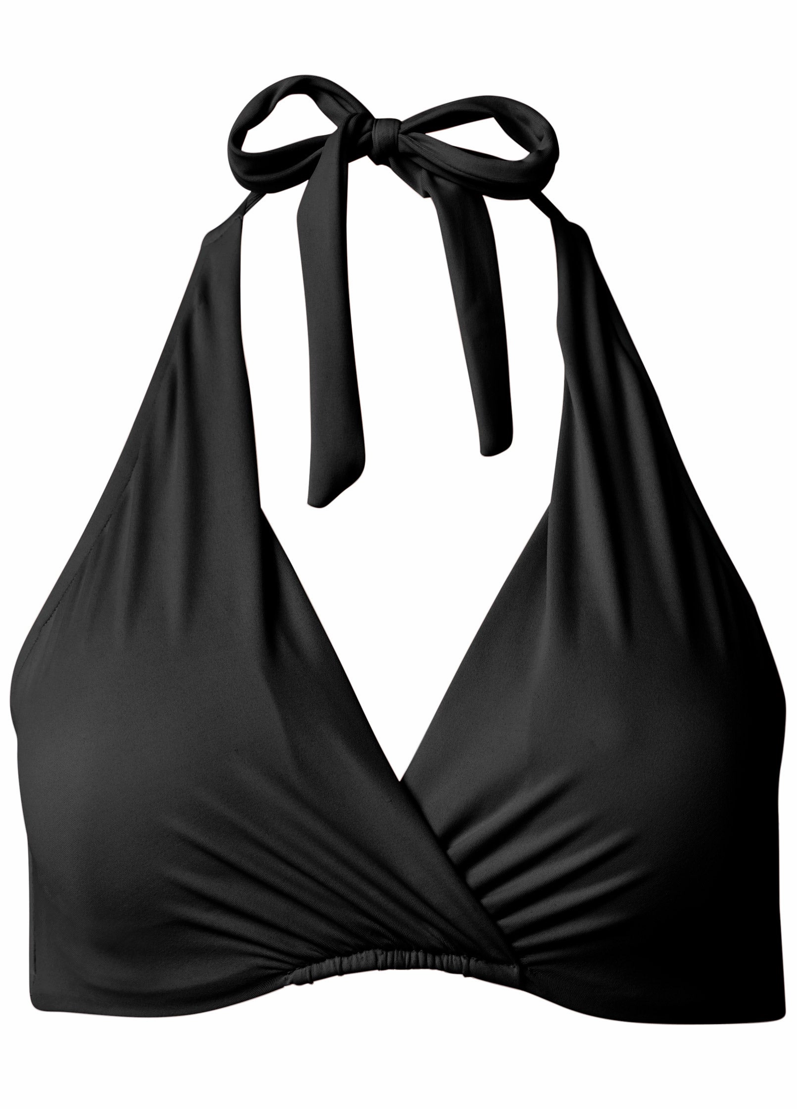 Underwire Halter Top - Black Beauty