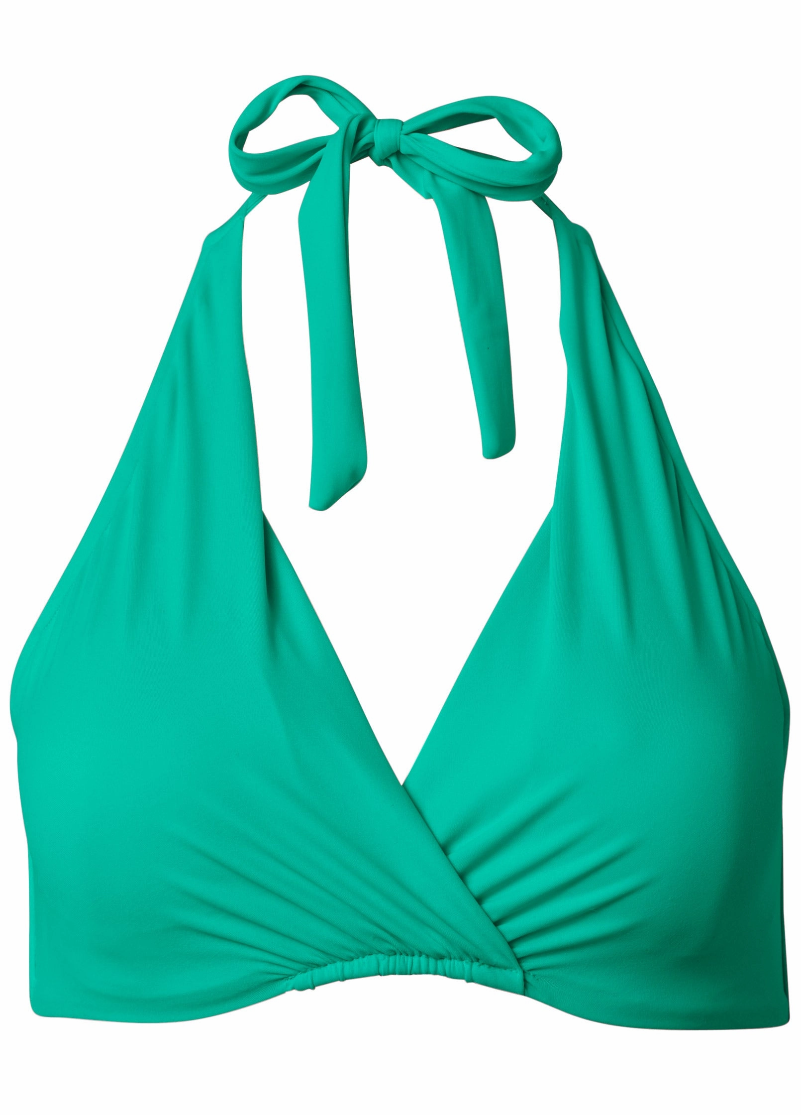 Underwire Halter Top - Royal Green