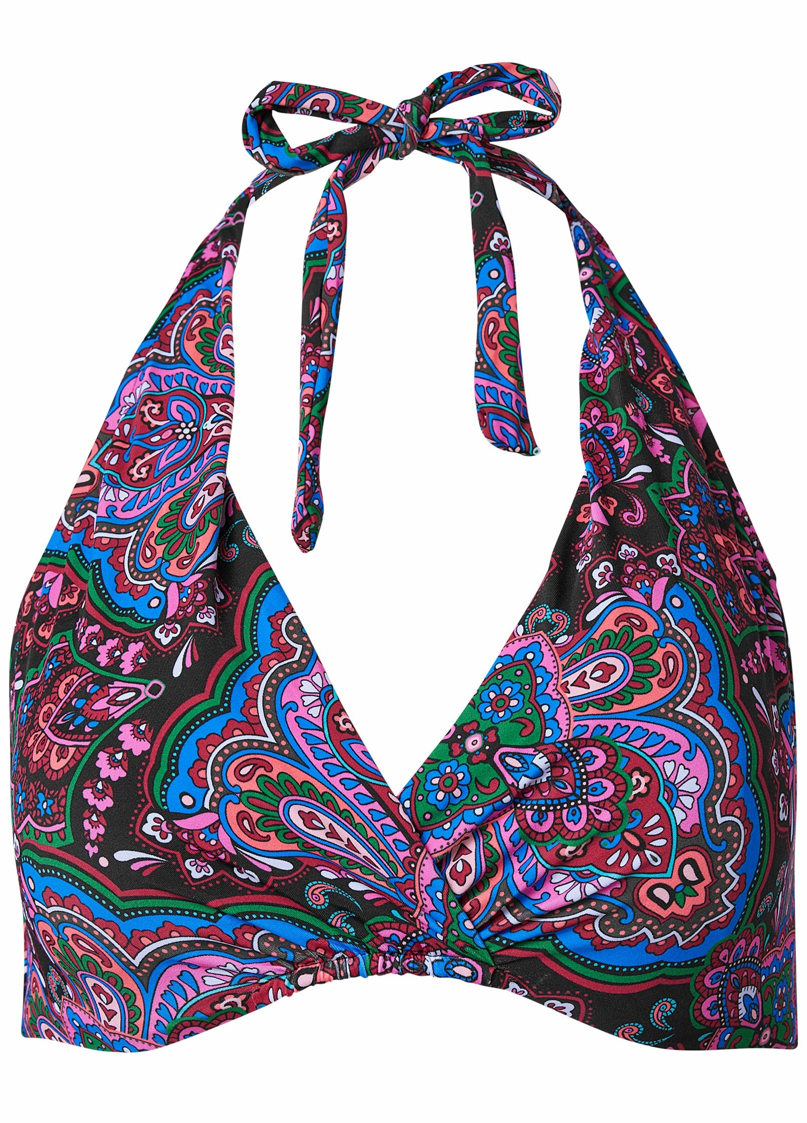 Underwire Halter Top - Royal Medallion