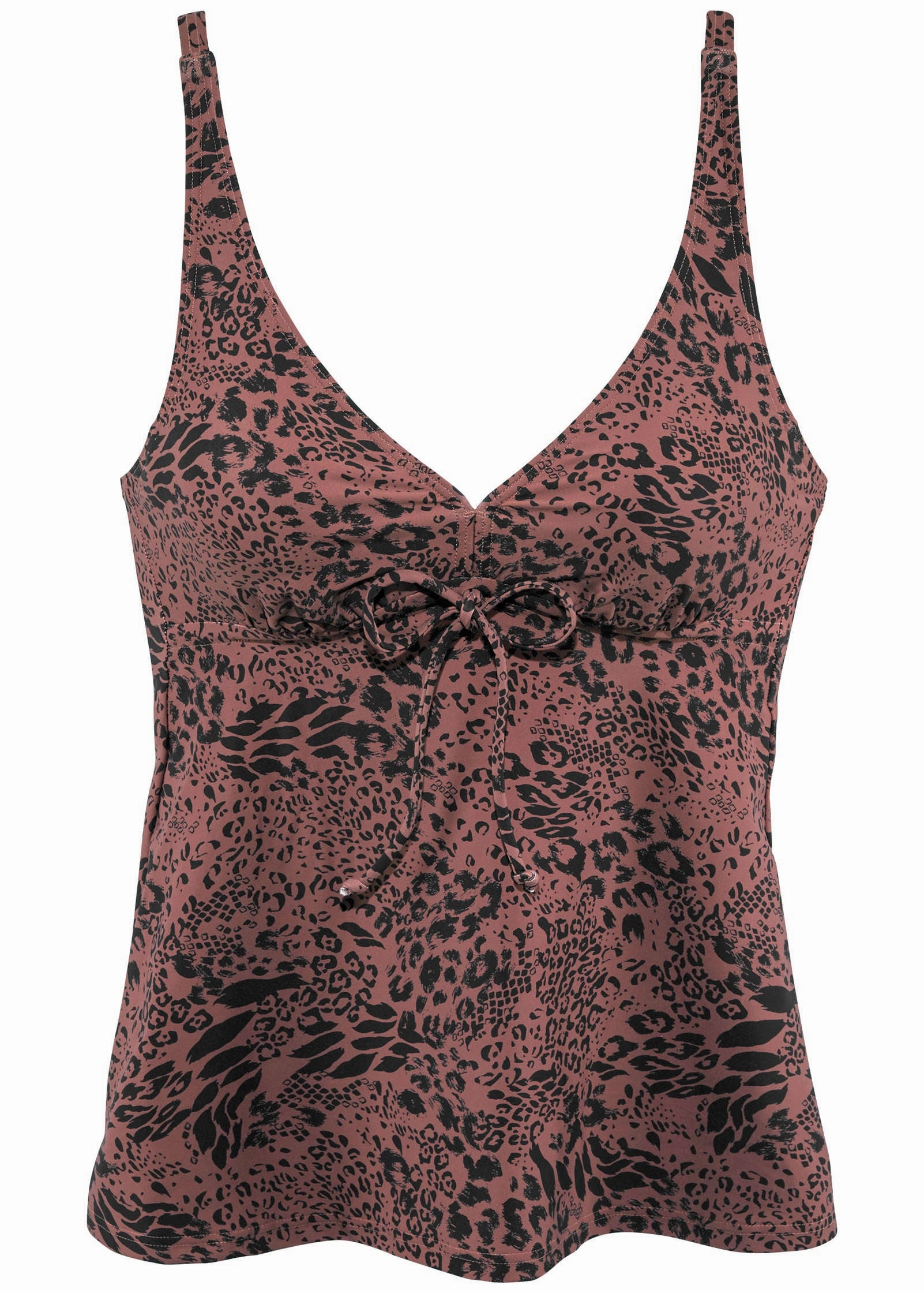 Underwire Tankini Set - Abstract Leopard