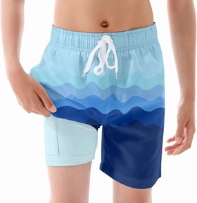 UNICOMIDEA Boys Swim Trunks Compression Liner Swimming Shorts Quick Dry Boxer Brief Swimwear 7-20 Years Bathing Suit