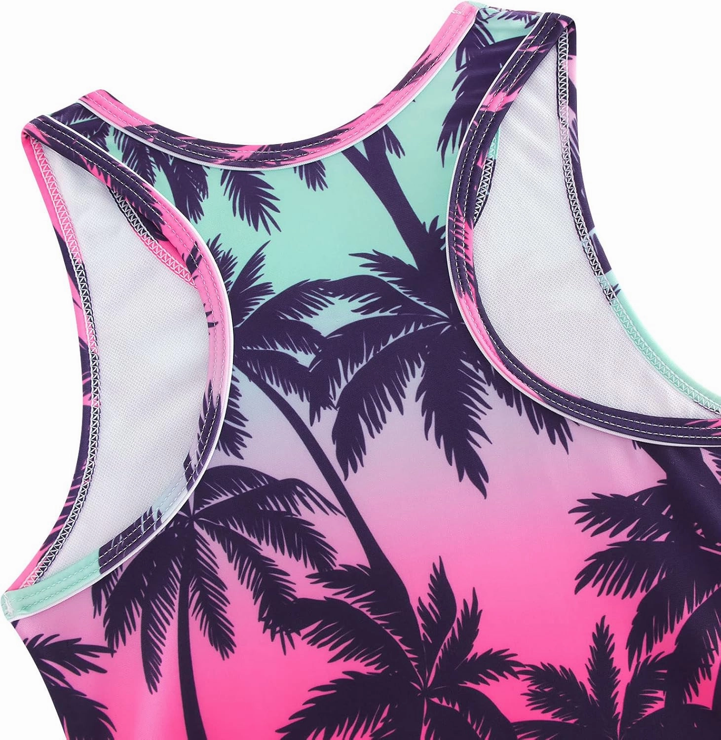 UNIFACO Girls Swimsuits Two Piece Tankini Bathing Suits Boyshort Summer Beach Rash Guard Swimwear for 4-13T