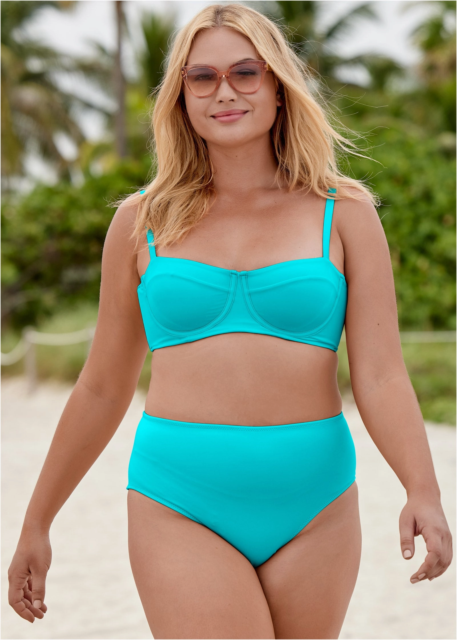 Uplift Balconette Top - Aqua Reef