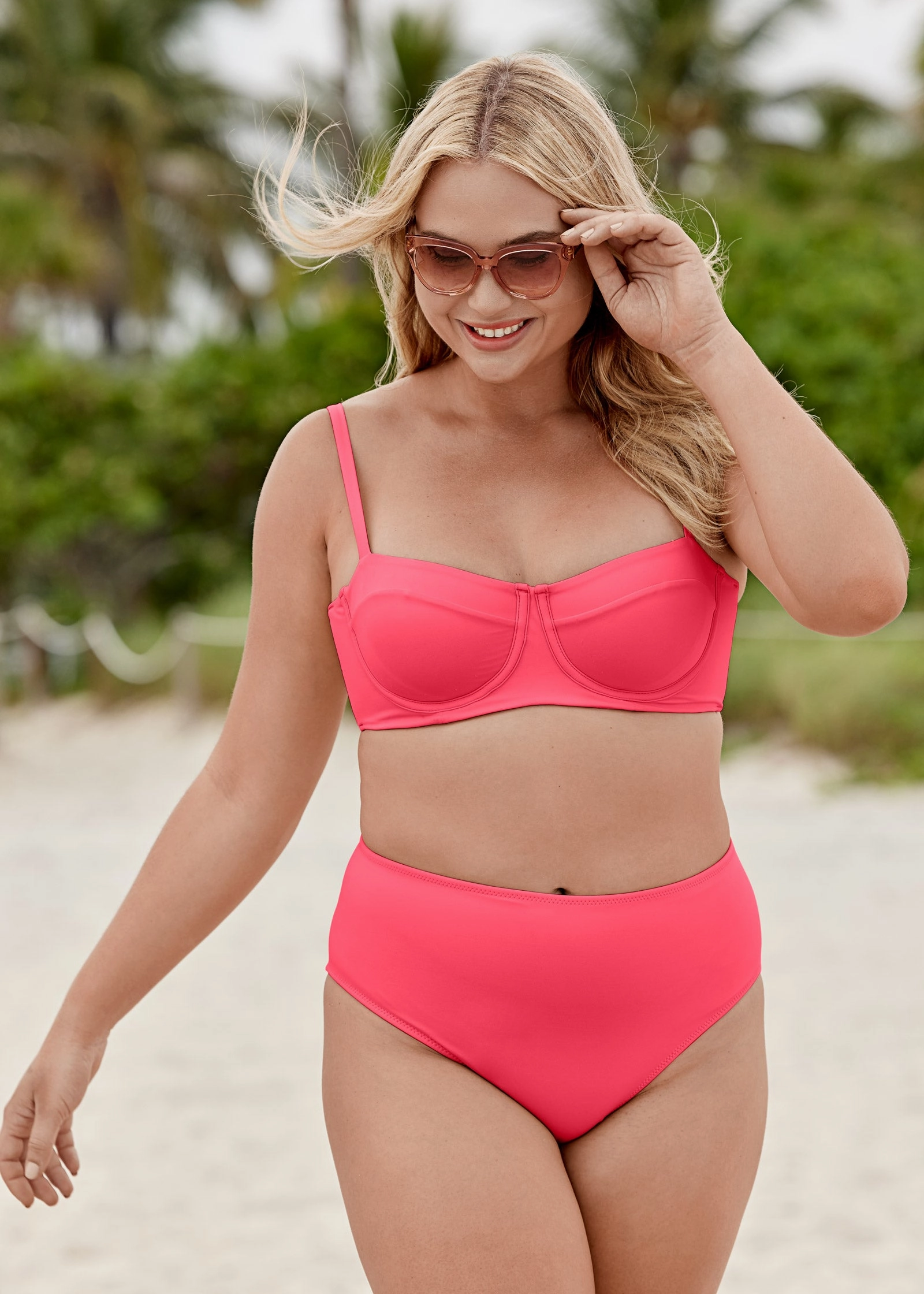 Uplift Balconette Top - Sunset Pink