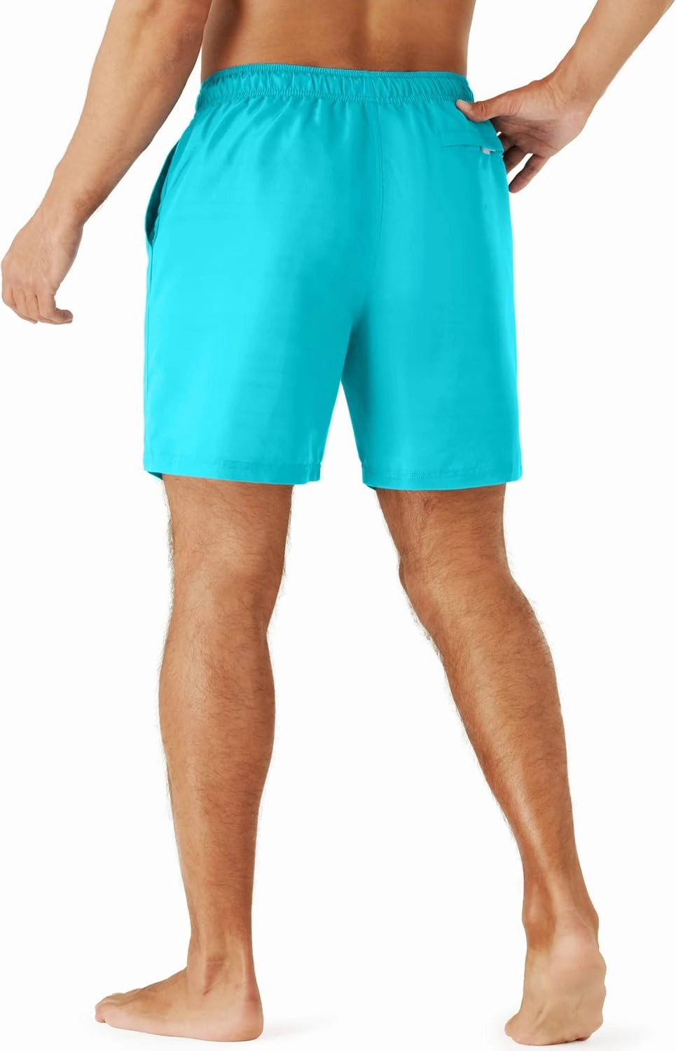 URBEST Men's Swim Trunks with Compression Liner Quick Dry Beach Shorts with Pockets for Beach and Swimming
