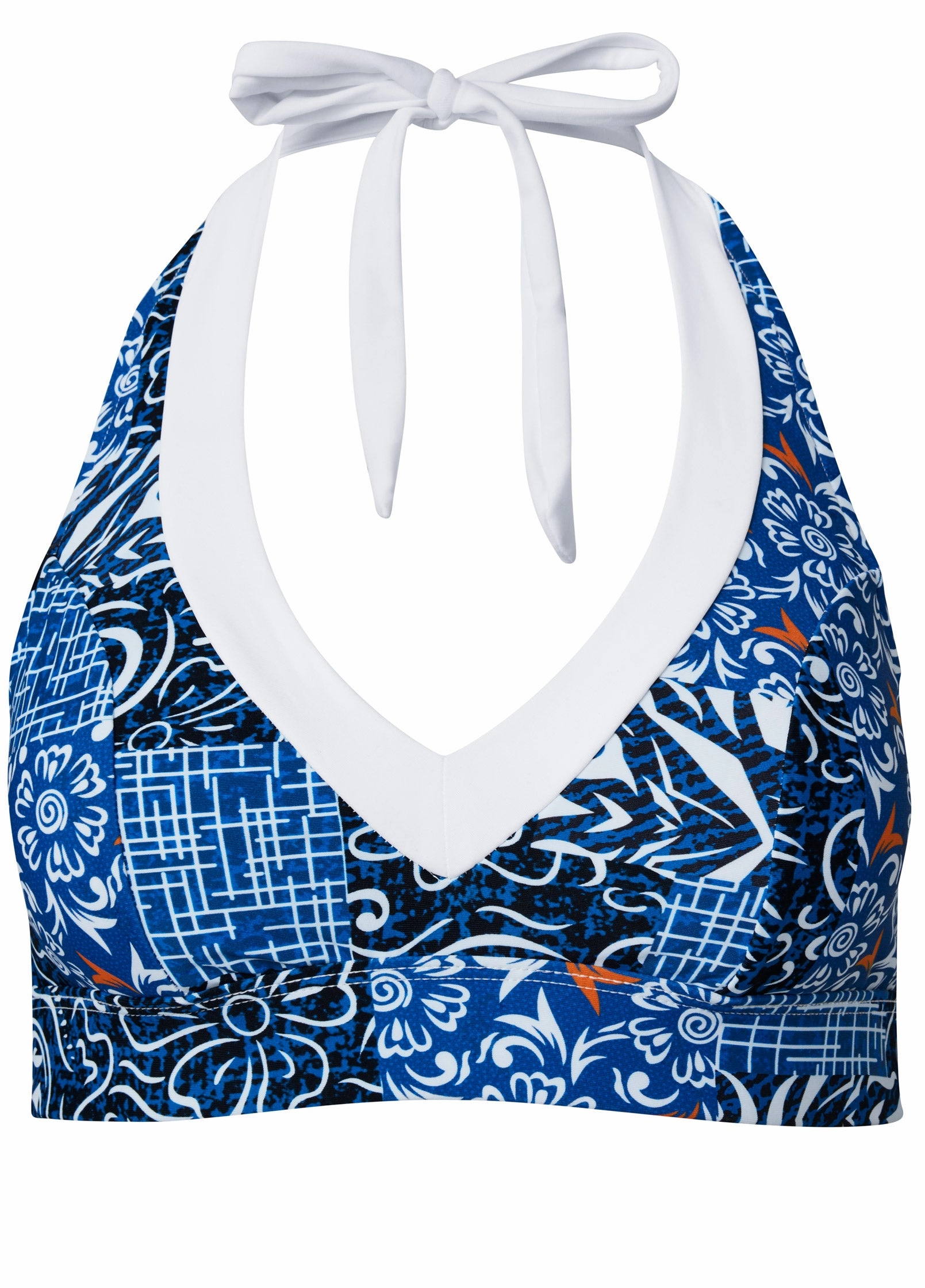 V-Neck Halter Bikini Top - Ocean Traveler