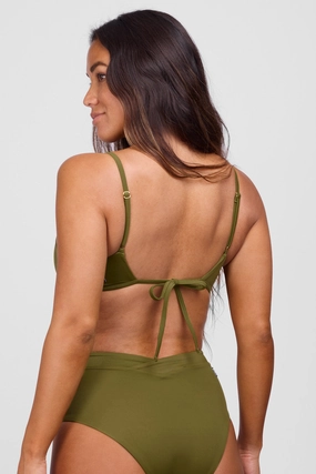 Vera Bikini Top - Kelp