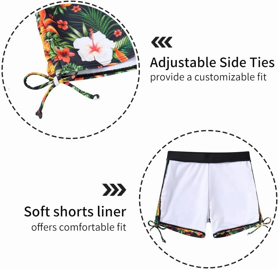 Vieille Girls Swimsuit 2 Piece Bikini Bathing Suit Quick Dry Swimwear Size 7-12 Years