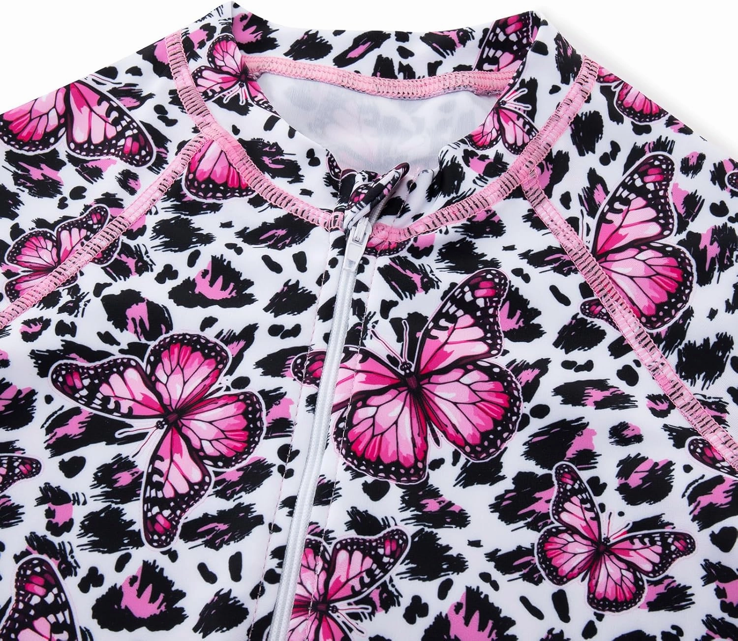 Vieille Toddler Girls Swimsuit 2 Piece Rash Guard Sets Long Sleeve Bathing Suit with UPF 50  Sun Protection 2-6 Years