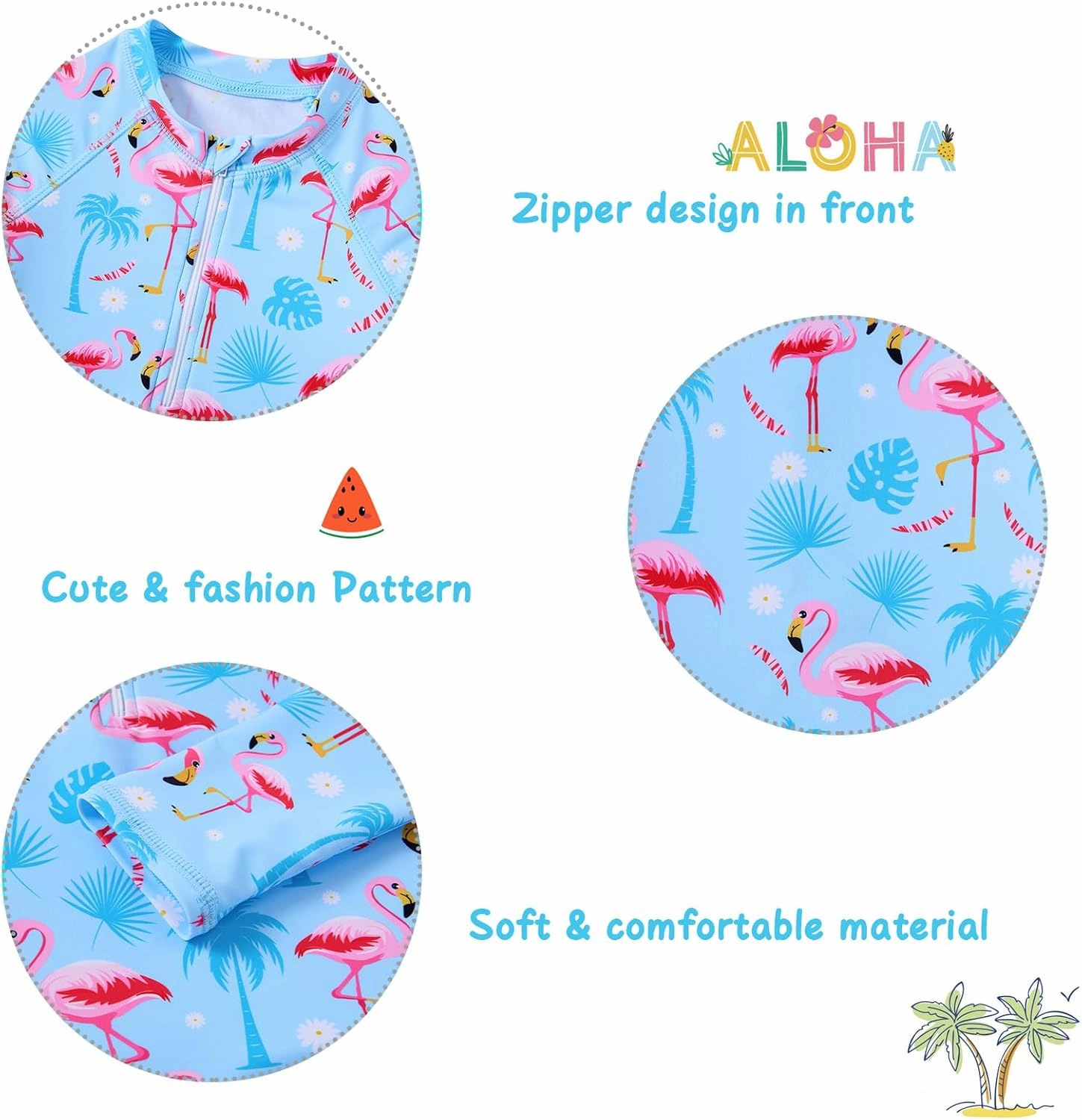 Vieille Toddler Girls Swimsuit 2 Piece Rash Guard Sets Long Sleeve Bathing Suit with UPF 50  Sun Protection 2-6 Years