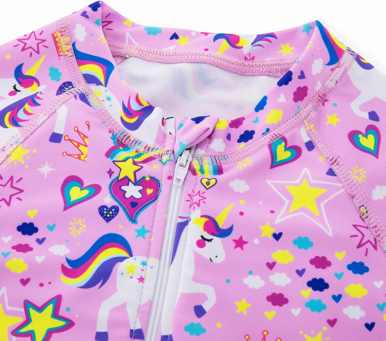 Vieille Toddler Girls Swimsuit 2 Piece Rash Guard Sets Long Sleeve Bathing Suit with UPF 50  Sun Protection 2-6 Years