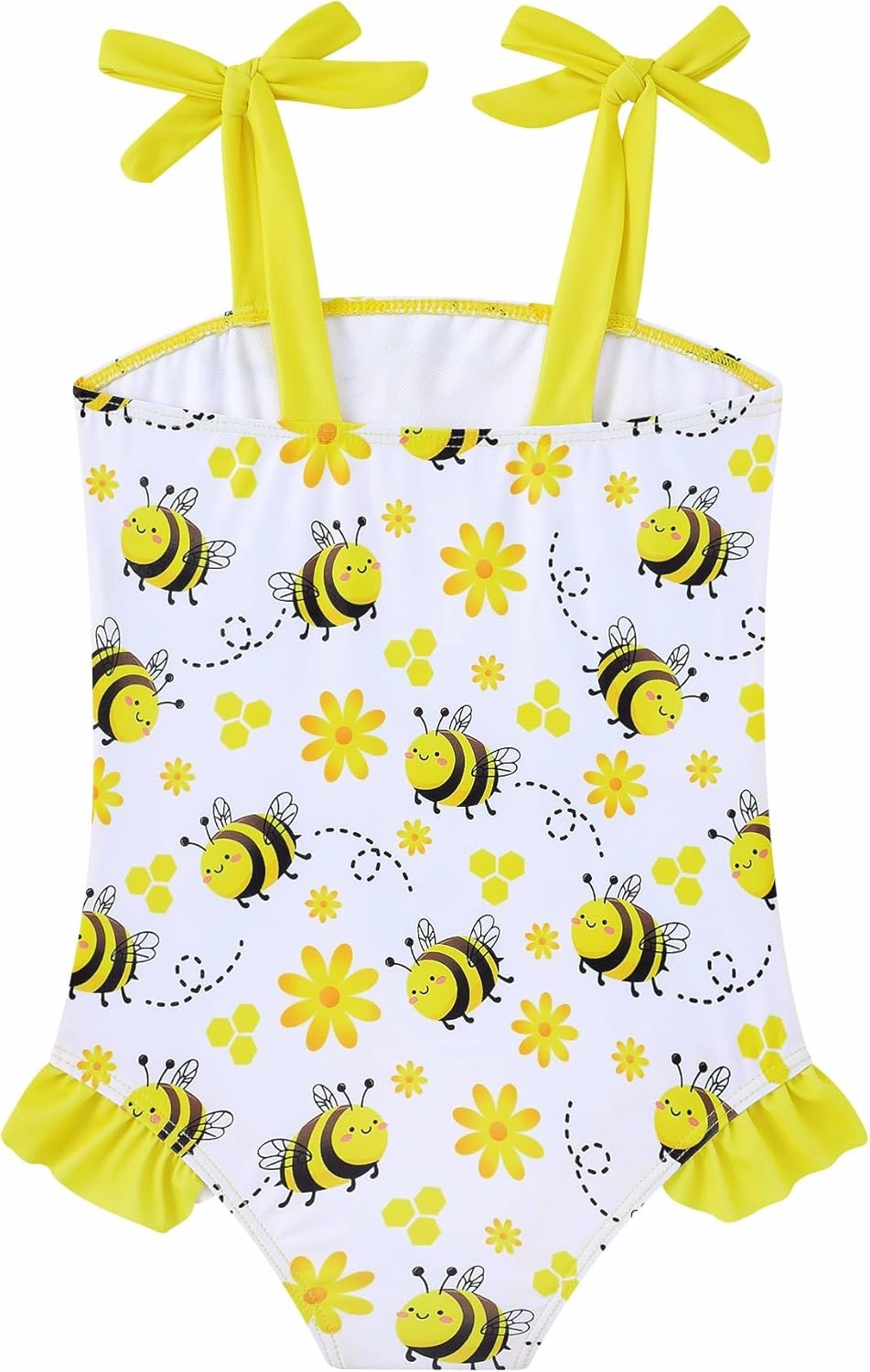 Vieille Toddler Girls Swimsuits Ruffle Bathing Suits One Piece Swimwear 2-6T