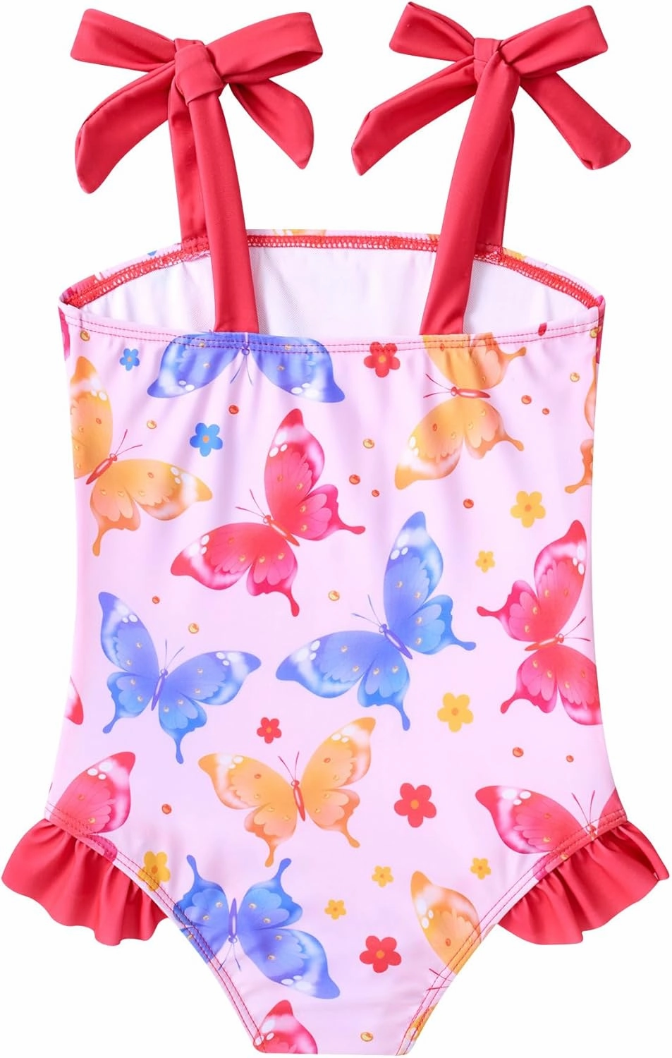 Vieille Toddler Girls Swimsuits Ruffle Bathing Suits One Piece Swimwear 2-6T