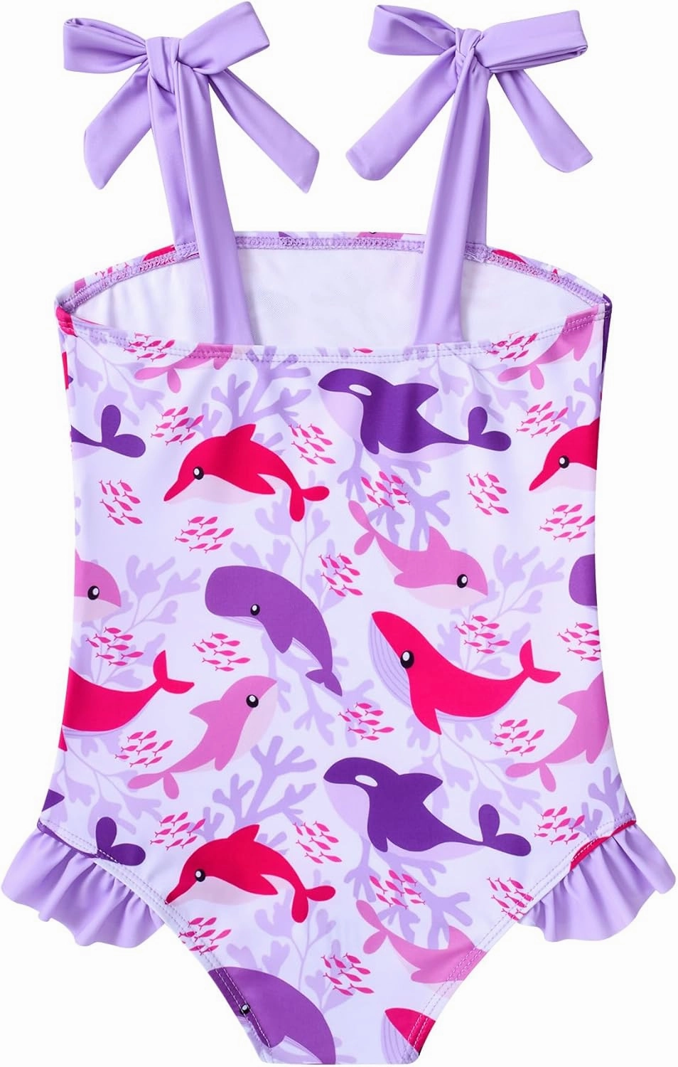 Vieille Toddler Girls Swimsuits Ruffle Bathing Suits One Piece Swimwear 2-6T