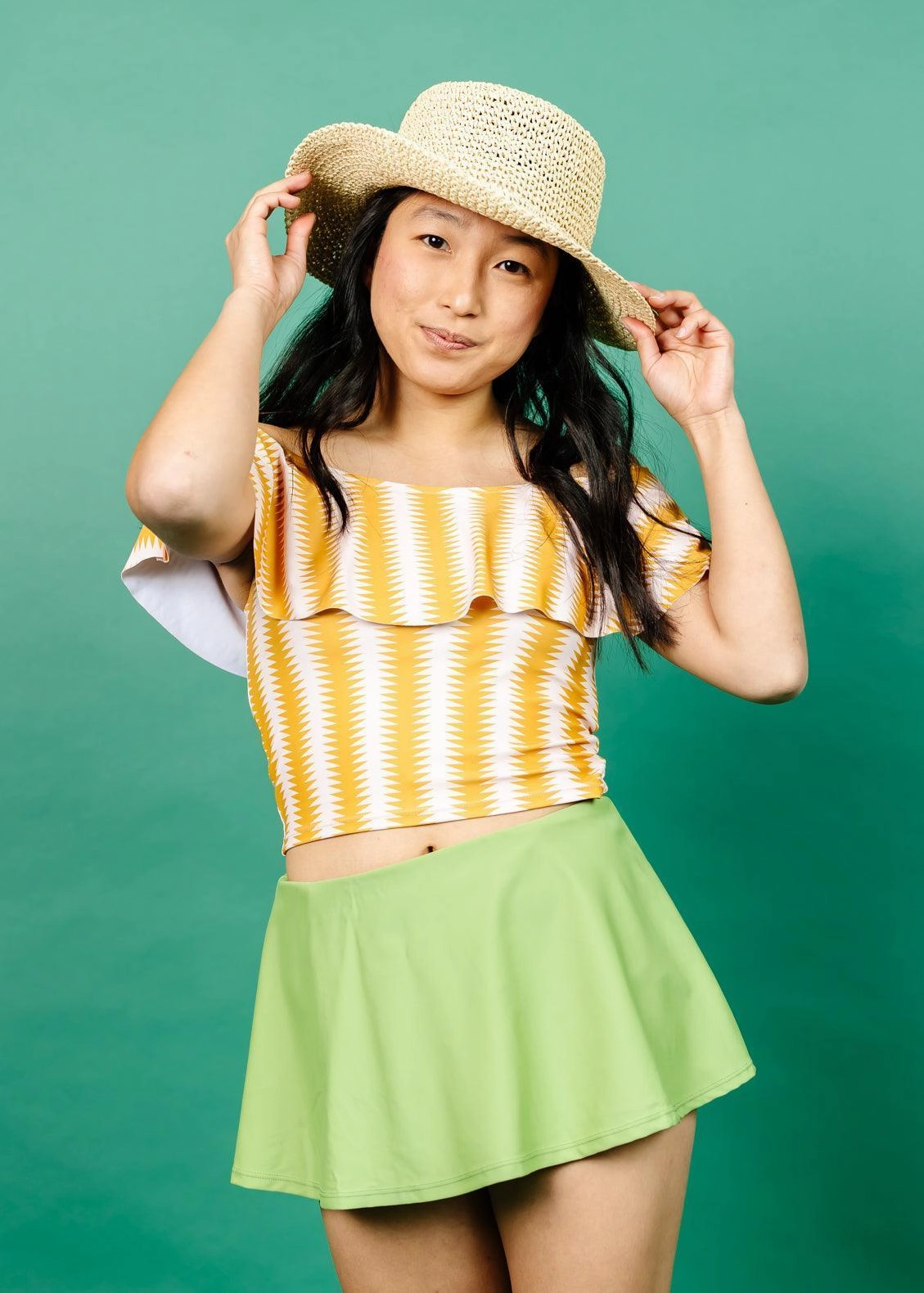 Vintage Triangles | Ruffled Around Top