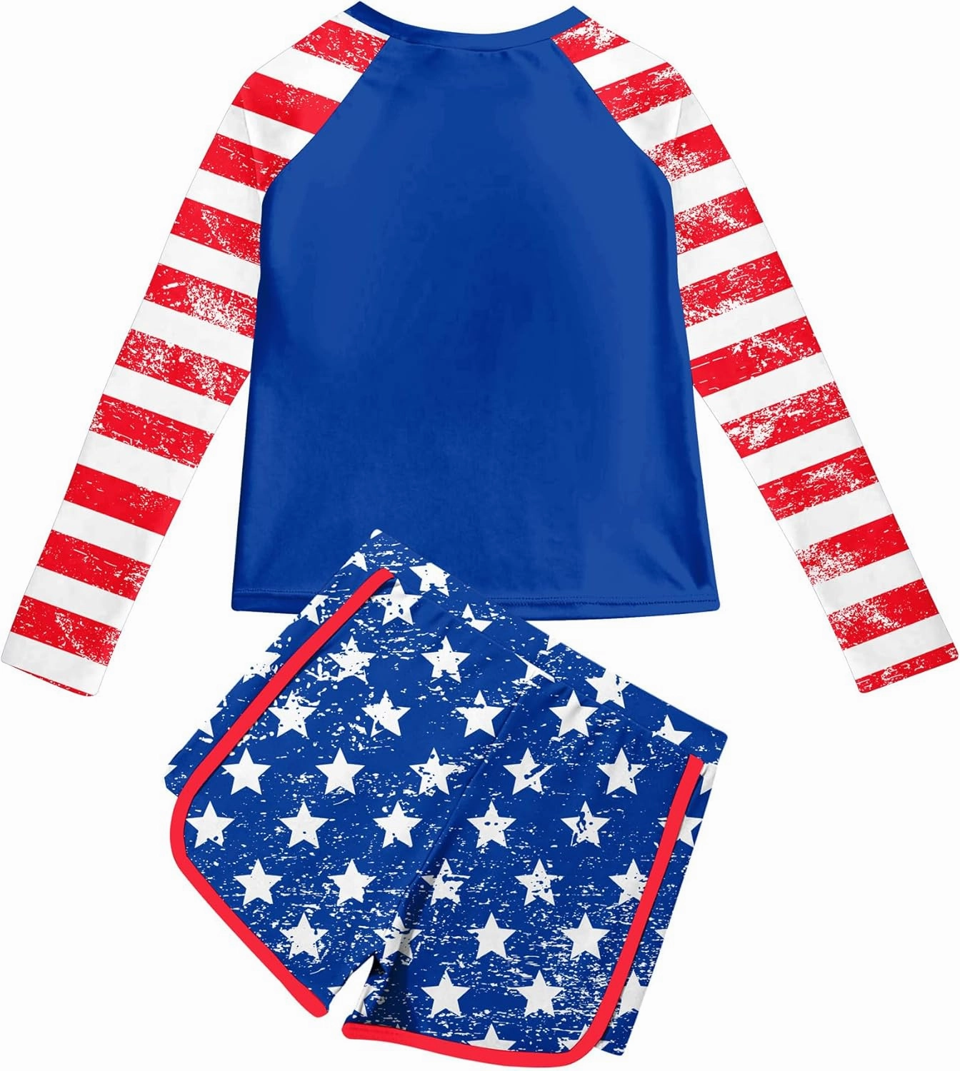 Vogseek Girls Rash Guard Swimsuits 2 Piece Bathing Suit UPF 50  Summer Swimwear Size 7-12T