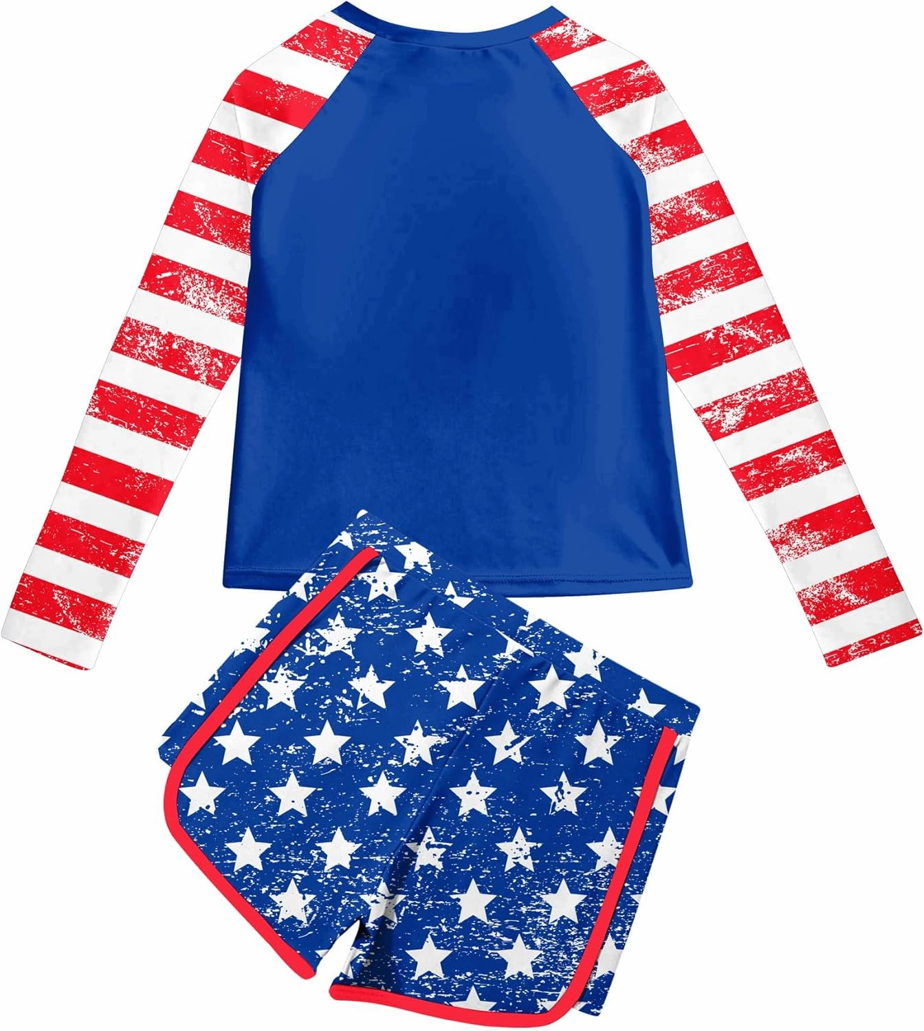 Vogseek Girls Rash Guard Swimsuits 2 Piece Bathing Suit UPF 50  Summer Swimwear Size 7-12T