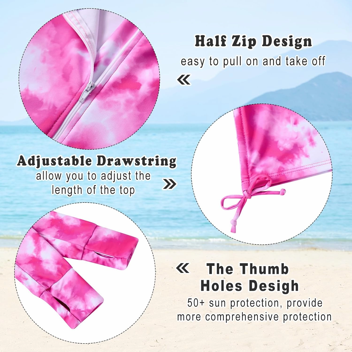 Vogseek Girls Swimsuit Two Pieces Rash Guard Bathing Suit UPF 50  Beach Swim Skirt with Shorts Swimwear 5-12T